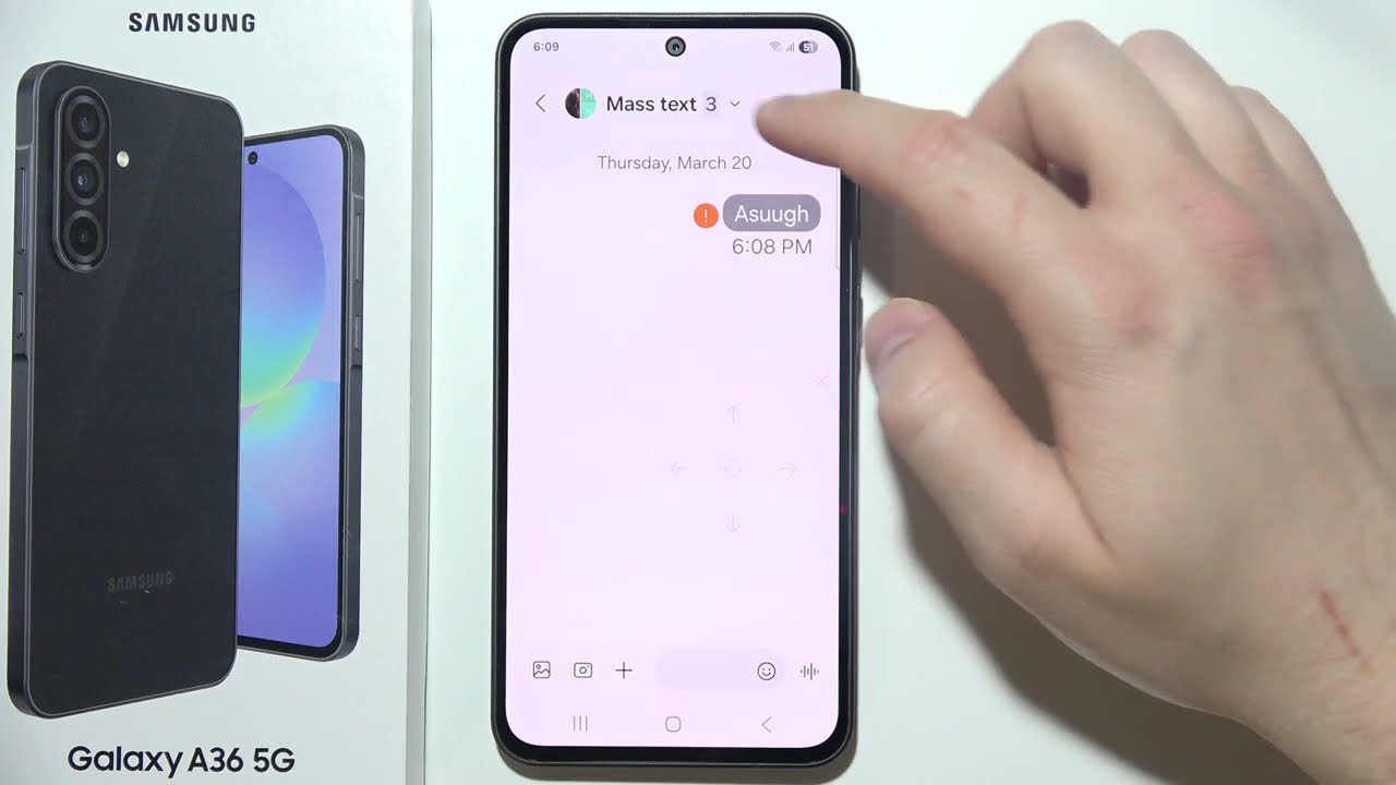 Samsung A36 5G: How to Send Group Text Messages