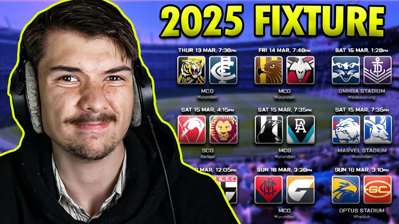 The 2025 2025 AFL Fixture Looks Exciting! π