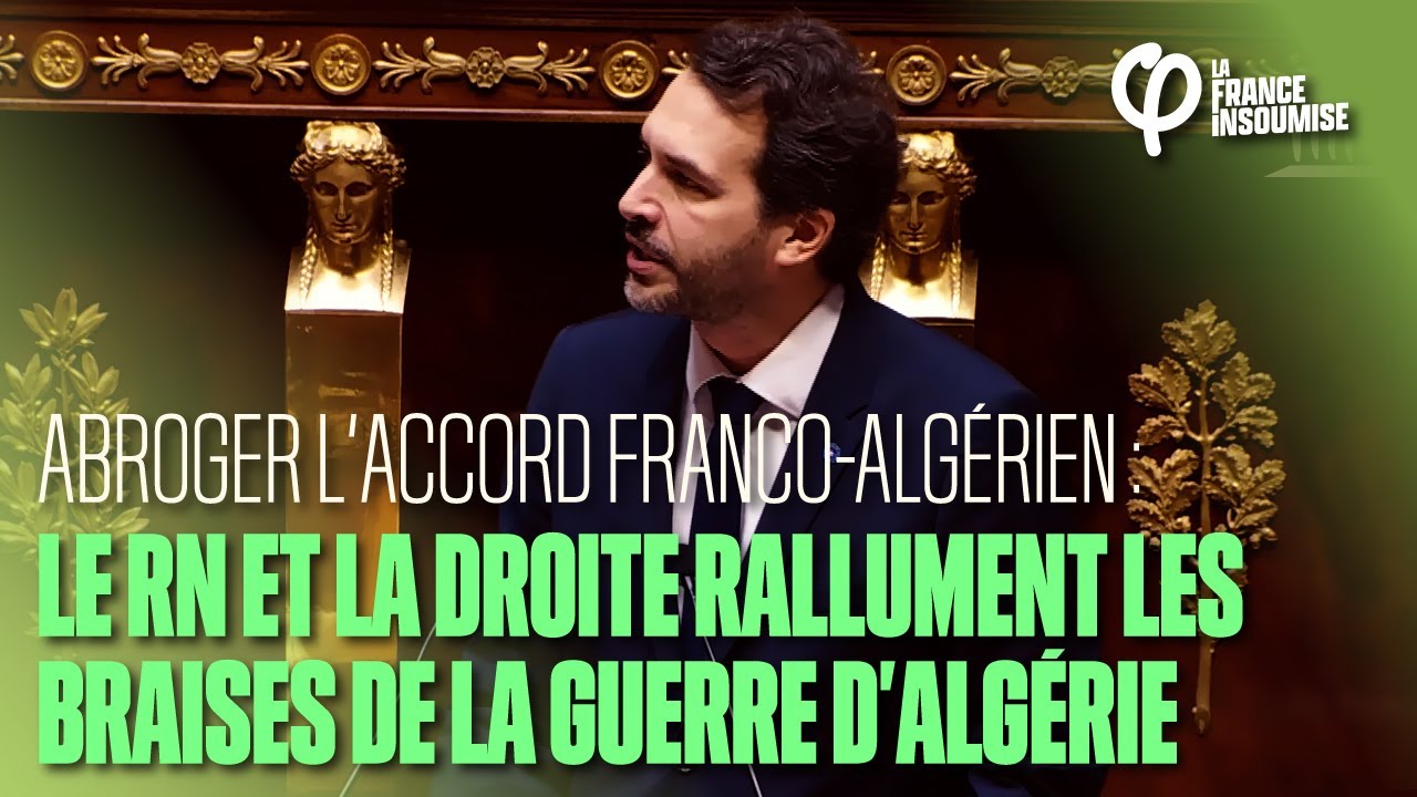 Le RN et la droite remettent en question l’accord franco-algérien de 1968 🇫🇷