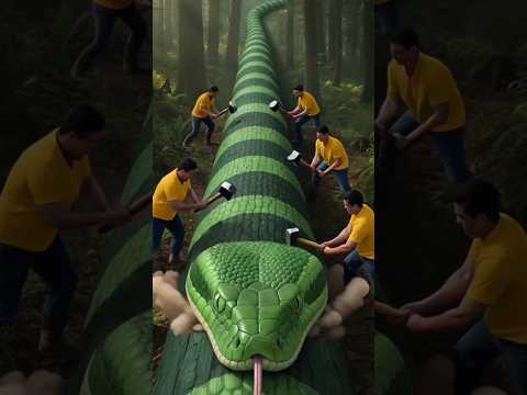 Rescued The Snake From The Huge Log #youtubeshorts #trending #samratrat #shorts #ai #aiart
