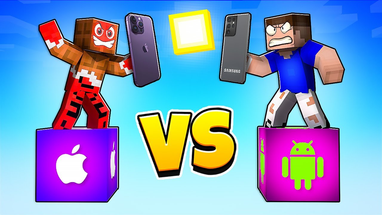 Айфон 15 против Android: Эпическая Minecraft битва 📱
