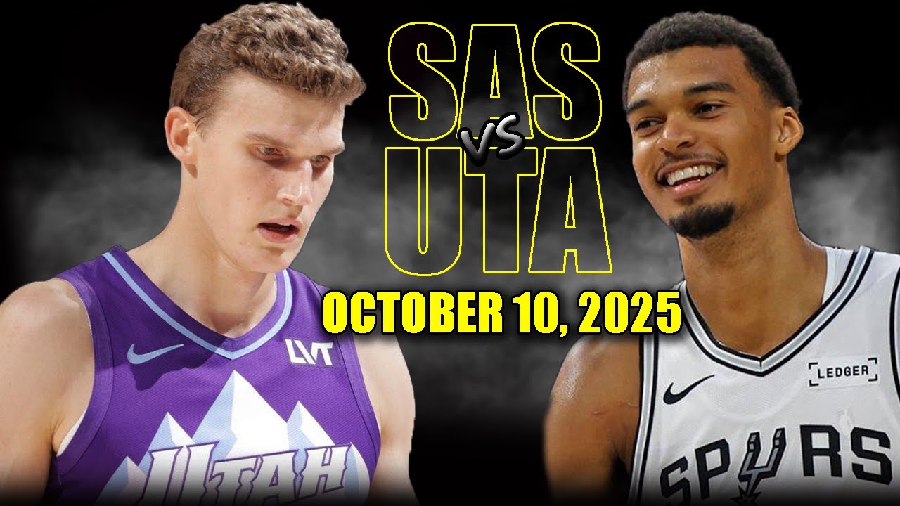 San Antonio Spurs vs Utah Jazz Full Highlights | Oct 10, 2025 🏀