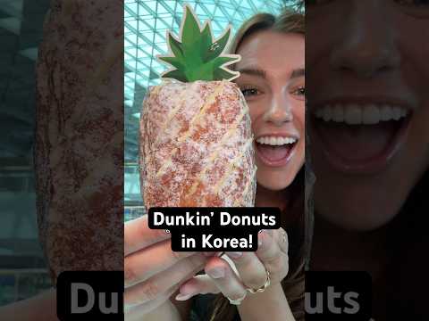 Everything I ate at Dunkin’ in Korea! #foodie #shorts #dunkindonuts #fastfood #korea #koreanfood