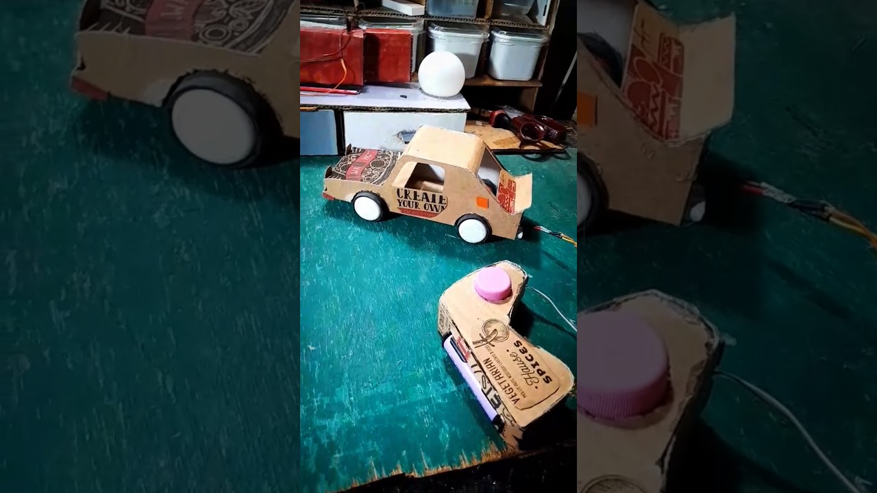 DIY Cardboard RC Car with DC Motor π | Easy Step-by-Step Tutorial