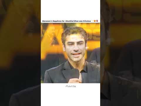 Dananeer X Khushhal Khan❤️✨🙈| #dananeer #khushhalkhan #whatsappstatus #humawards #love #shorts