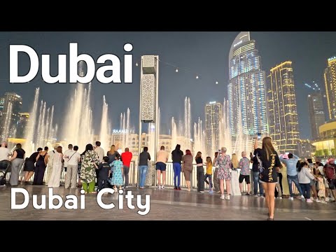 Dubai Downtown Walking Tour in 4K 🇦🇪