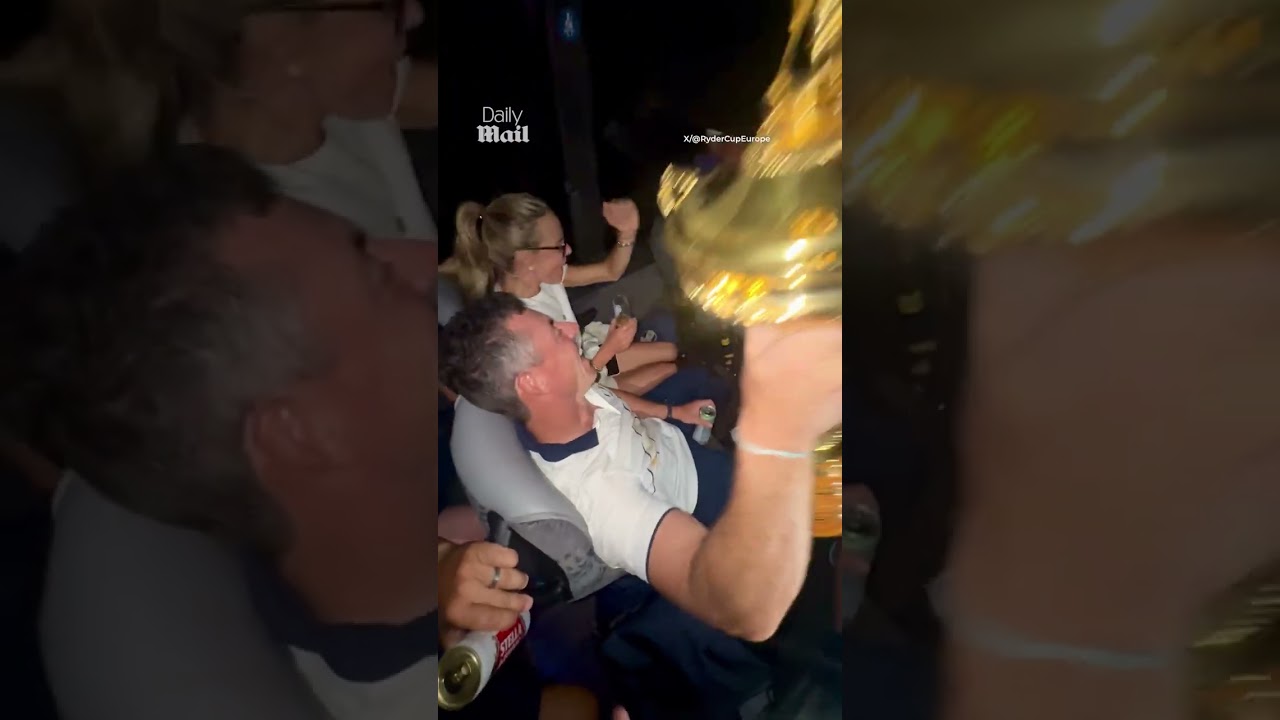 Team Europe Celebrates Rory McIlroy with 'In Your Head' Chant