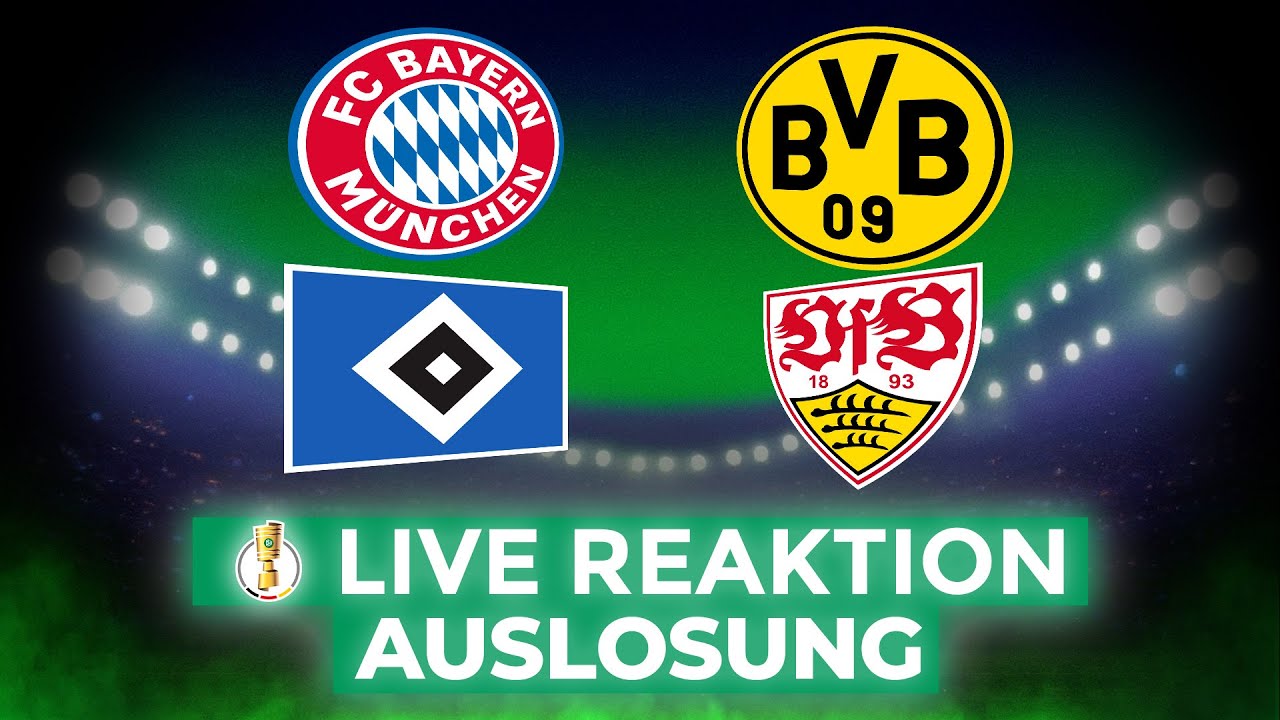 🔥 DFB Pokal Achtelfinale Auslosung LIVE | Reaktionen & Highlights