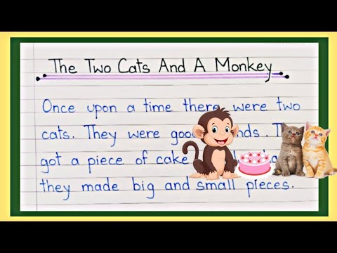 The Two Cats and a Monkey 🐒 | Moral Story