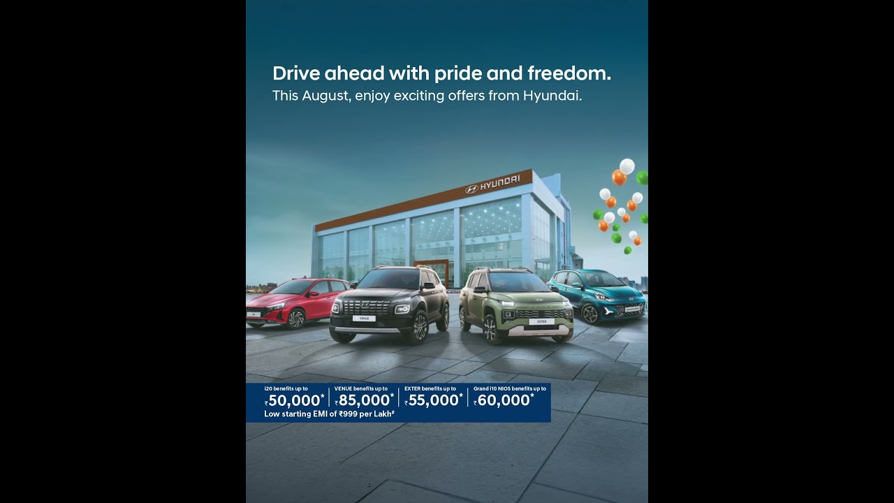 August Hyundai Sales Event 🚗 — Save Up to ₹85,000 on Your Dream Car!