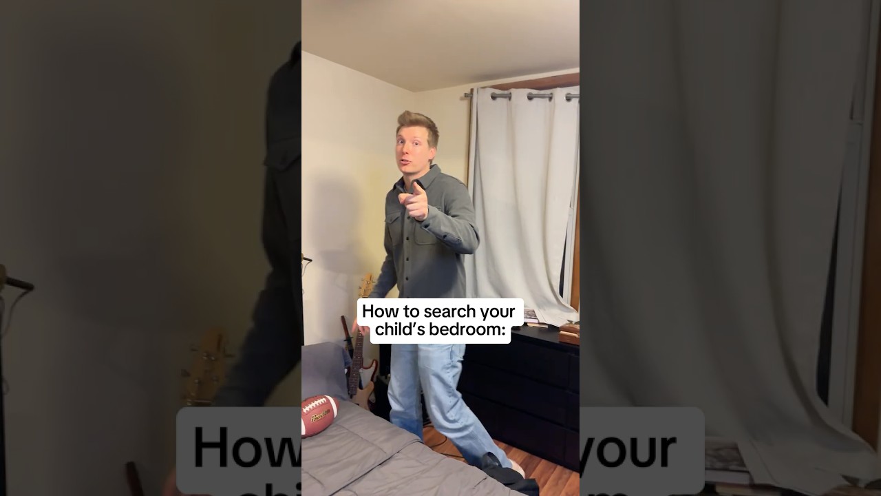 A Humorous Take on Searching Your Child's Bedroom