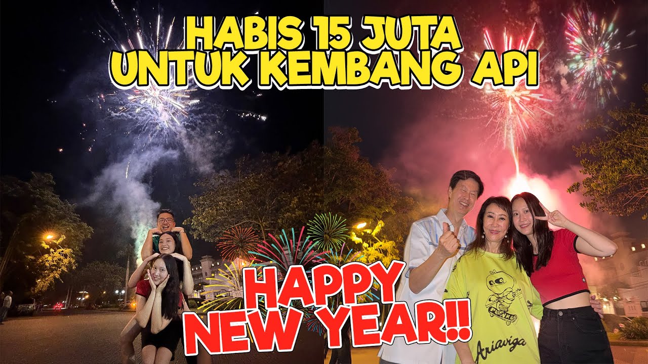 HAPPY NEW YEAR 2026 || MALAM TAHUN BARU NYALAIN KEMBANG API 15 JUTA !! SAMBIL BARBEQUE-AN