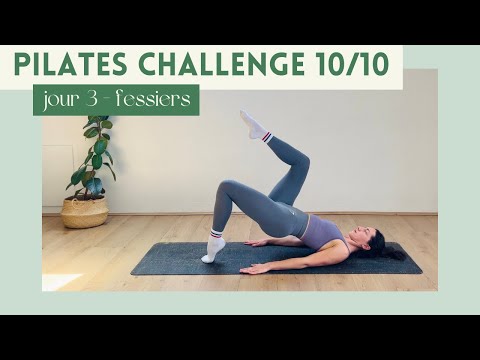 10 minutes de Pilates pour les fessiers | intermeÌdiaire | CHALLENGE 10/10 | Jour 3