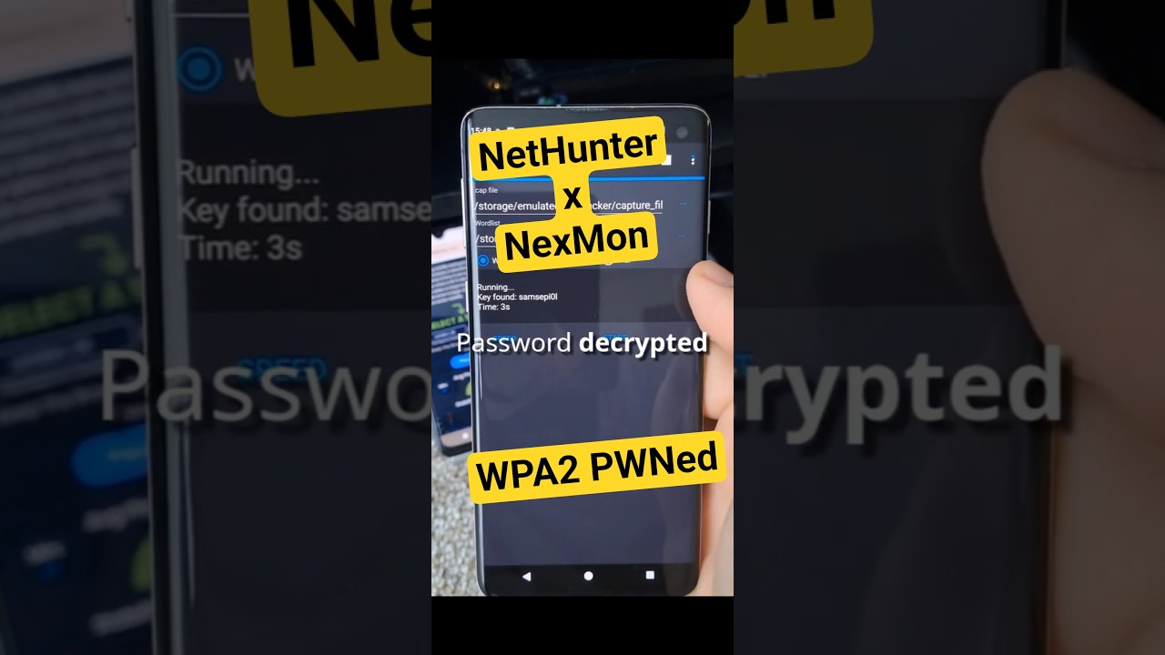 How to Capture and Crack WPA2 Handshake on Samsung S10 Using Kali NetHunter & Nexmon 📱