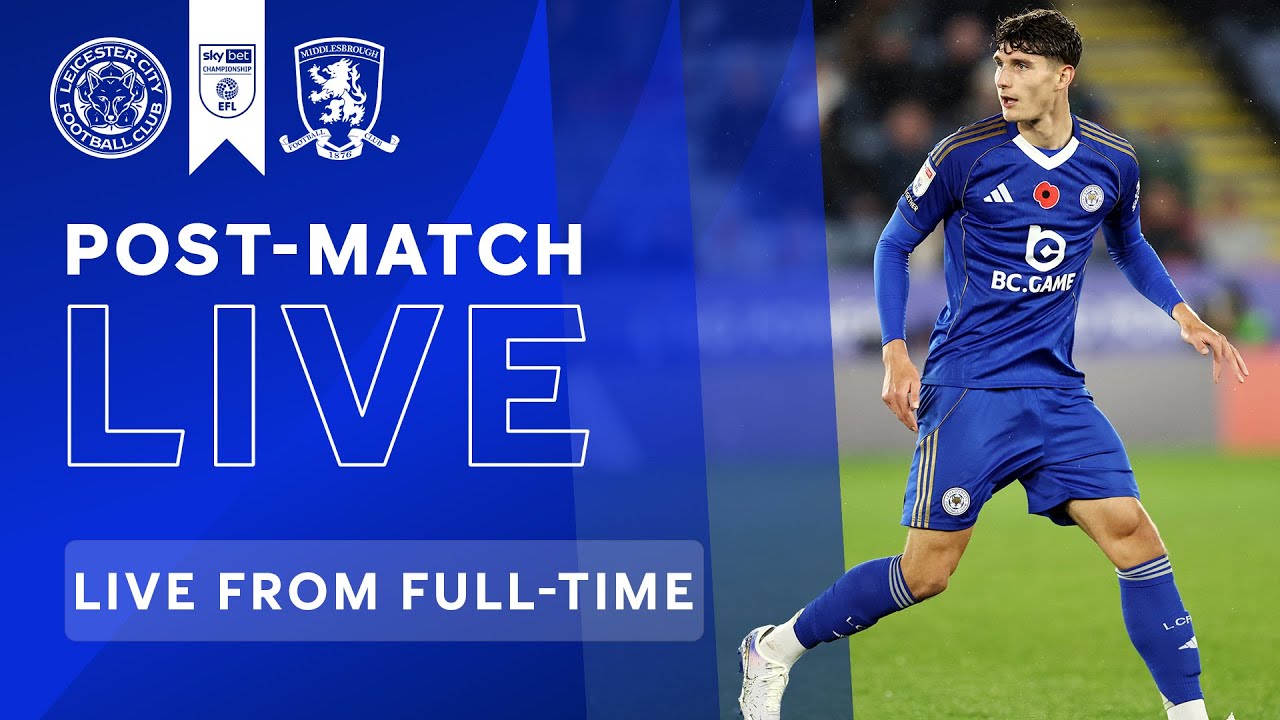 Post-Match Reaction: Leicester City vs. Middlesbrough | Sky Bet Championship