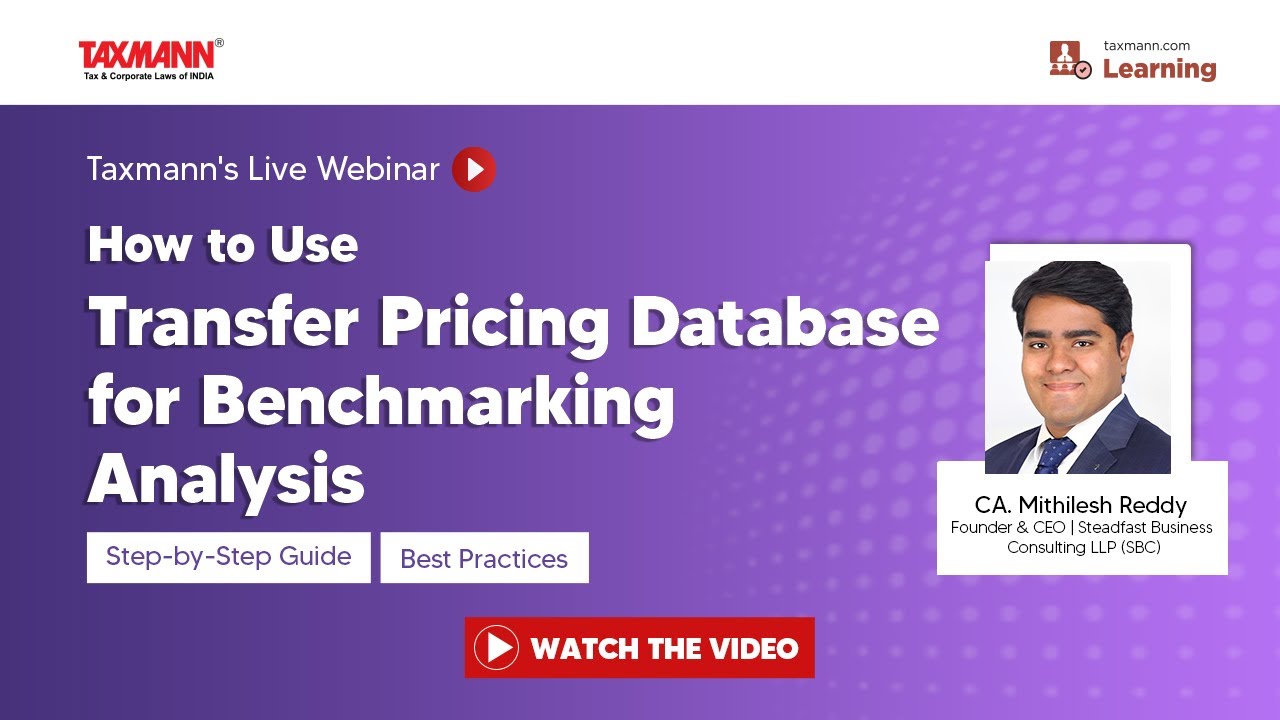Using Transfer Pricing Database for Benchmarking π