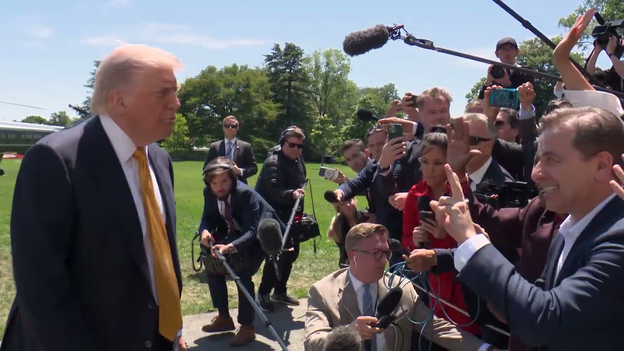 President Trump Gaggles with Press Before Departing the White House, May 12, 2026