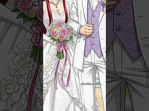 Fairy tail couple X Wedding | #anime #fairytail #animeedit #fairytales #lucy #riddlerush #shorts