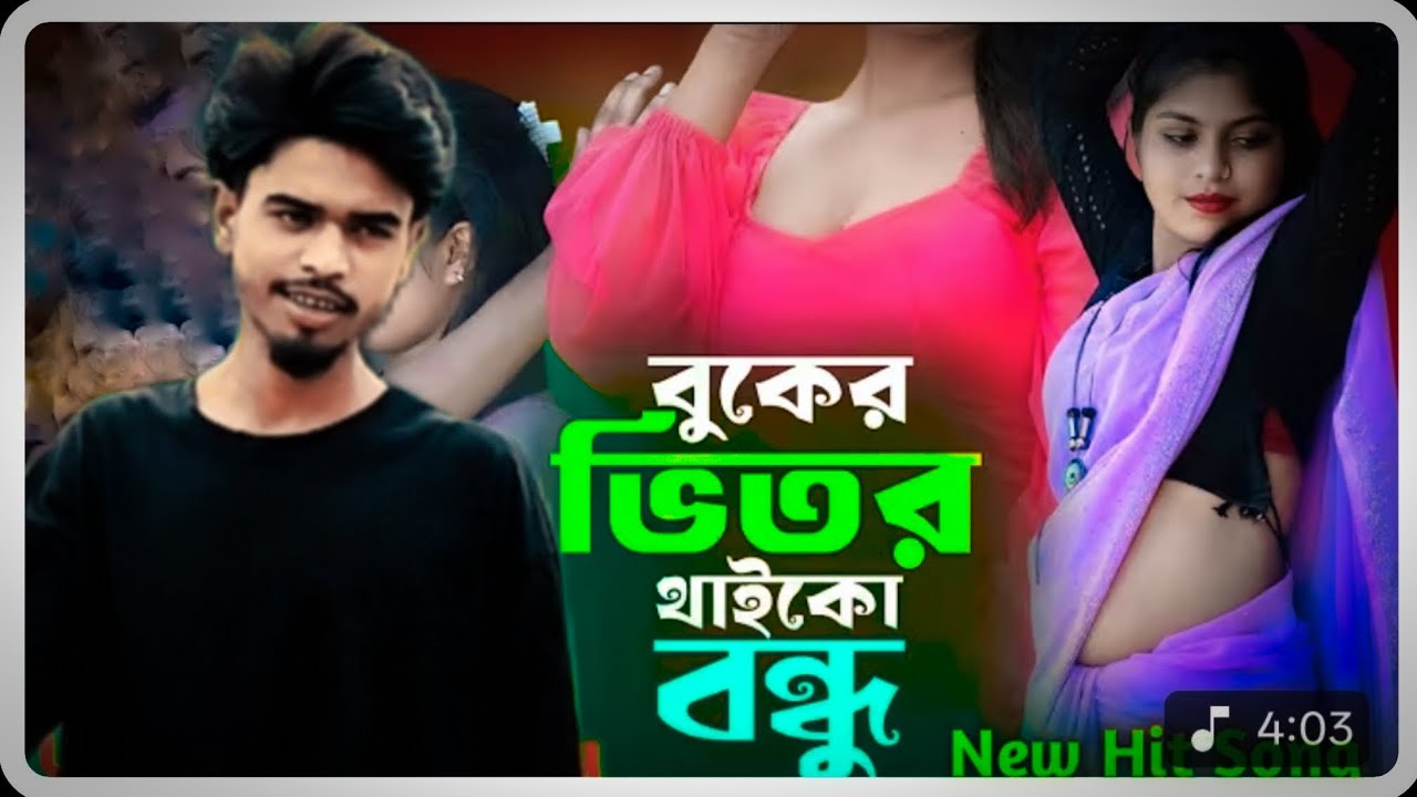 বুকের ভিতর থাইকো বন্ধু 🎶 | Bangla New Song