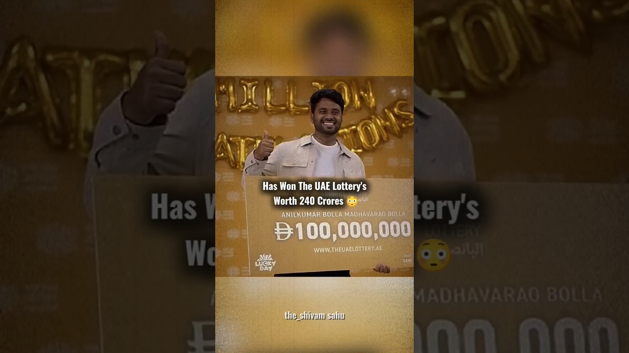 UAE Lottery's Biggest Prize Ever 🎉