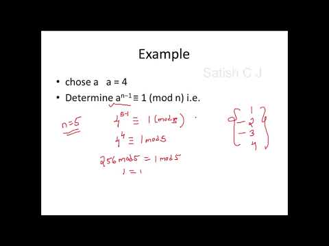 Primality Testing - Fermat's little Theorem - Carmichael Numbers - Cyber Security CSE4003