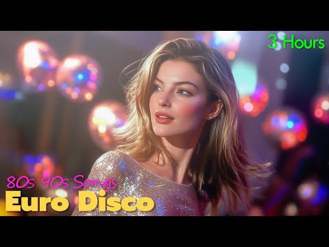 Euro Disco Party β 50 Classic Hits of the 80s 90s | Beautiful Girls Dancing in Retro Club (3H Mix)