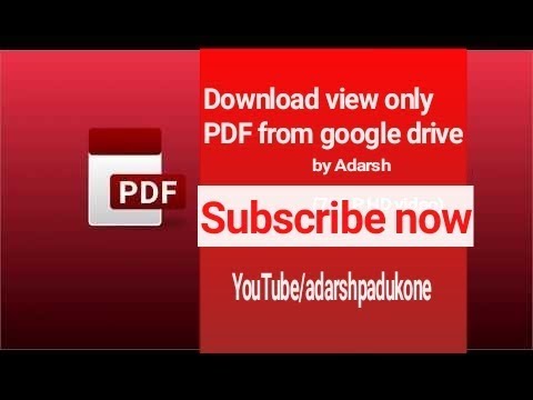 Download view only pdf from google drive