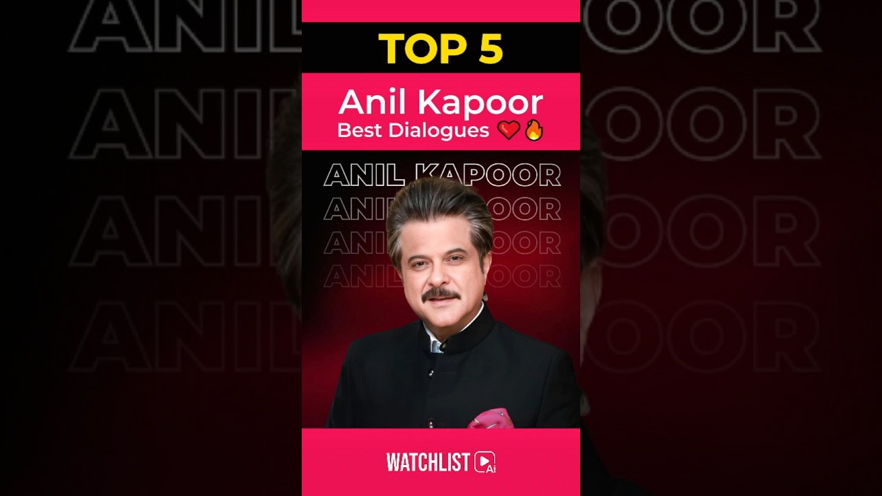 Top 5 Anil Kapoor Dialogues - Part 2 🎬