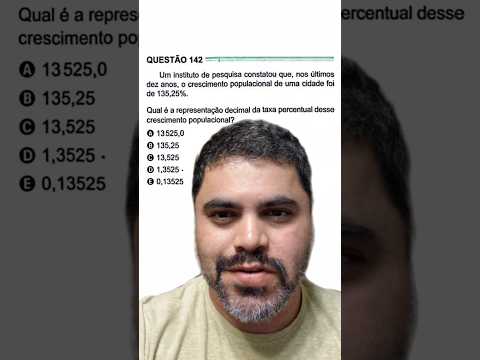 Questão Mais Fácil da Prova de Matemática do ENEM 2024