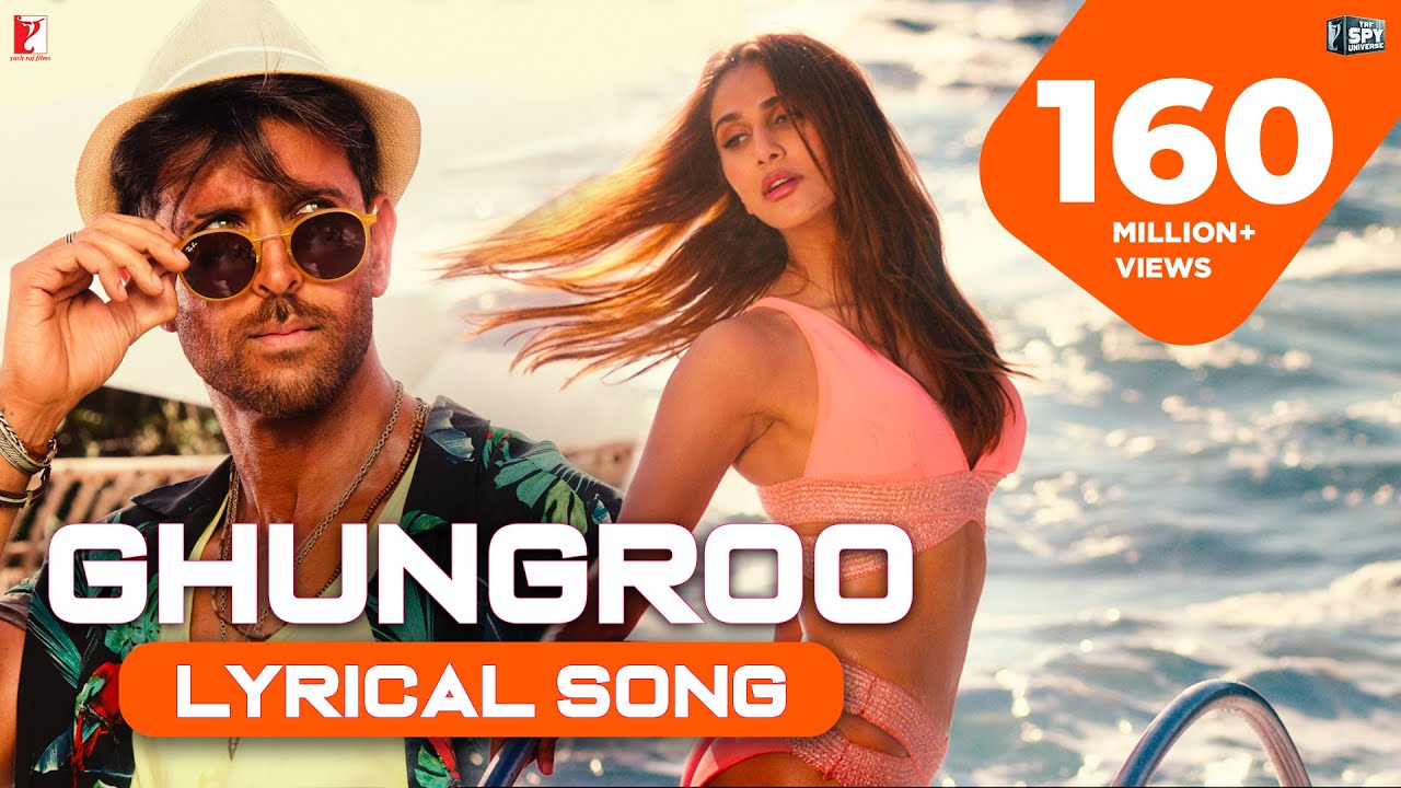 Lyrical Version of 'Ghungroo' from WAR | Hrithik & Vaani | Feel-Good Dance Anthem 🎶