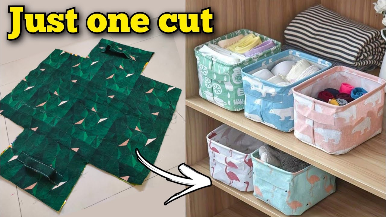 Create Your Own Free Fabric Organizer Box for Sarees, Suits & Shirts 🧵