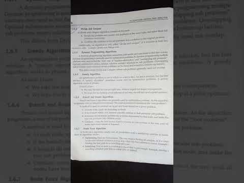 What is Algorithms design and analysis full Concept||Types of Algorithm#shorts