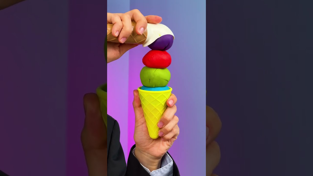 Make Colorful Ice Cream! 🌈🍦 Learning Colors Is Fun! 💖