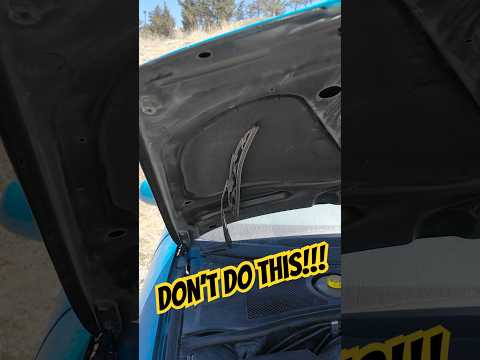 What Do You Use to Hold the Hood? How to Use a Wiper Hack to Prop It Open #car #Carlovers