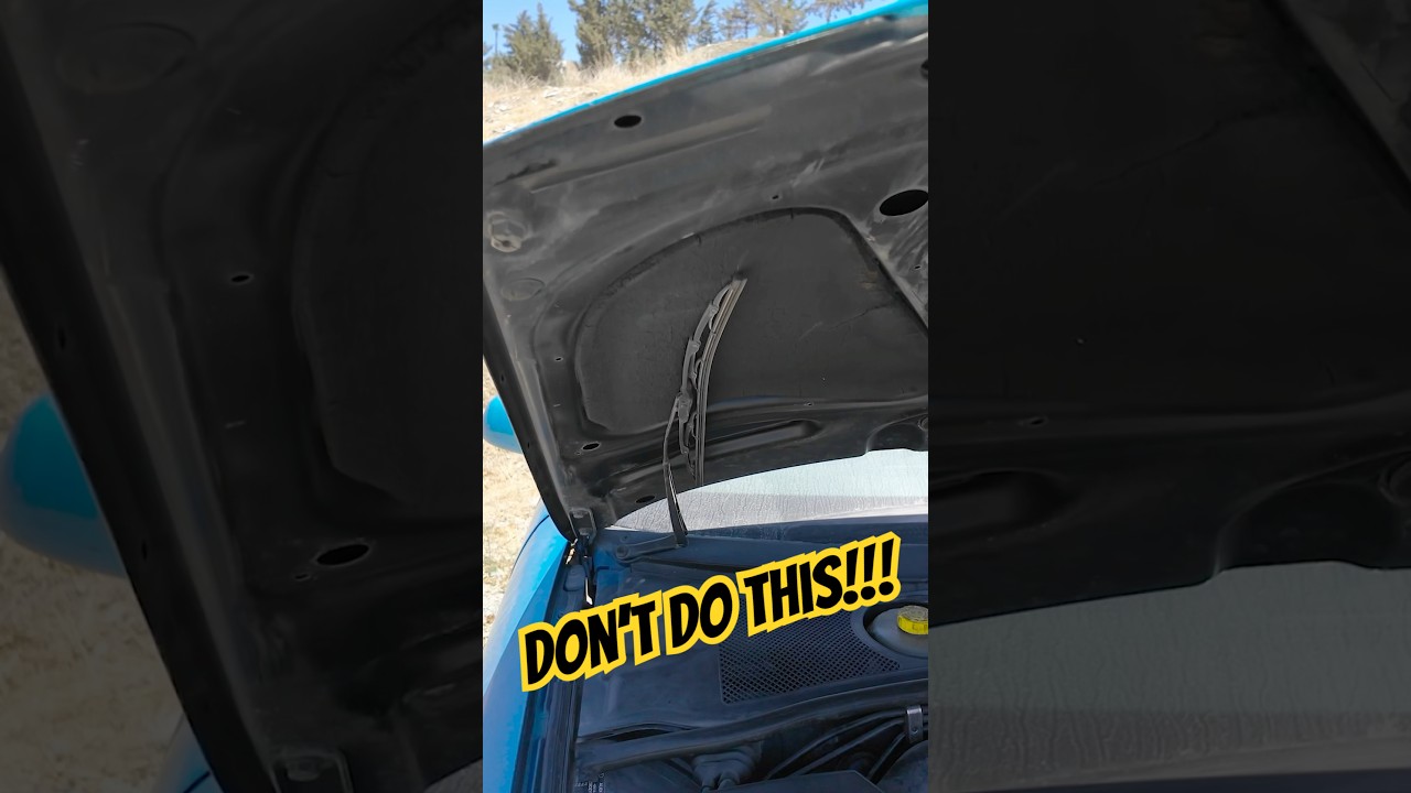 Smart Wiper Hack to Keep Your Car Hood Open Easily 🚗