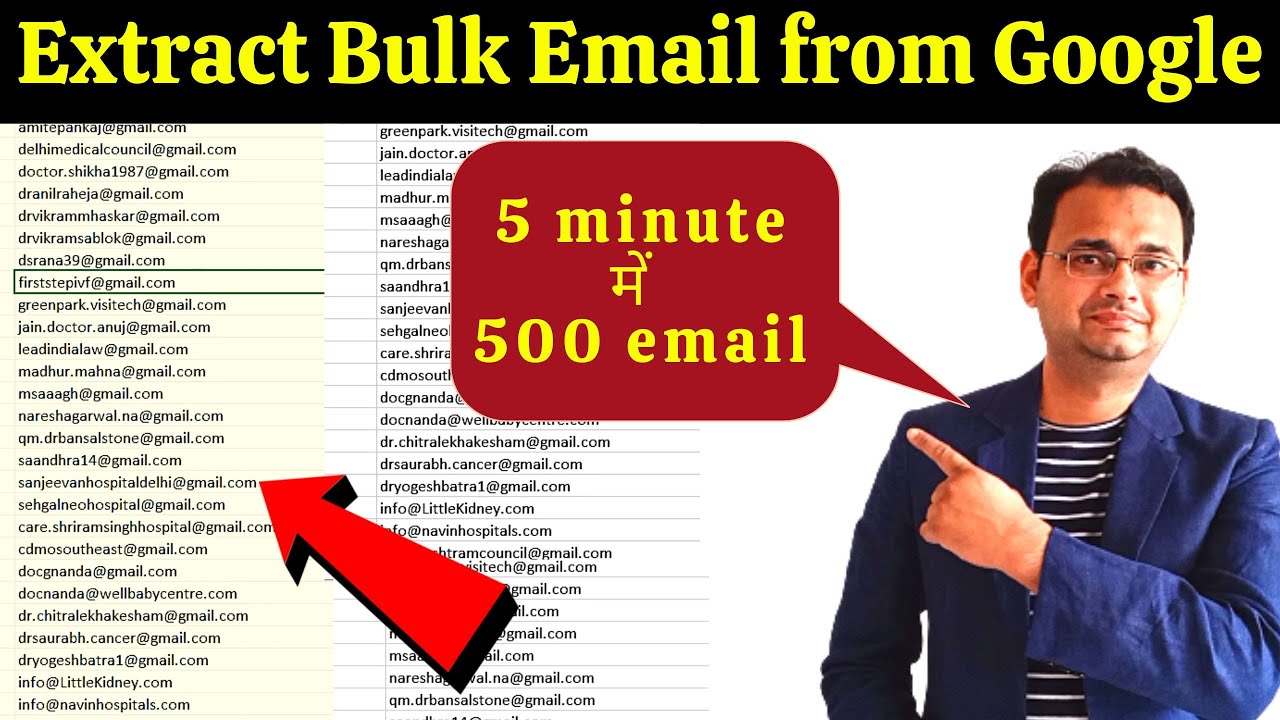 Bulk Email Extraction from Google for Business 📧