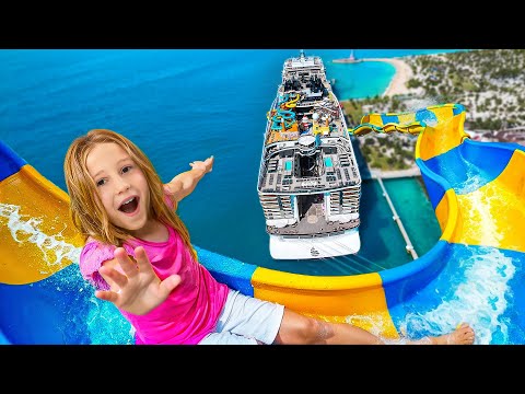 Nastya and Evelyn go on an exciting fun cruise