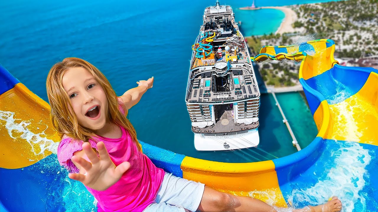 Nastya & Evelyn's Exciting Bahamas Cruise on MSC World America 🚢
