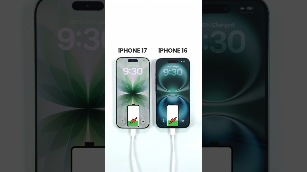 iPhone 17 vs iPhone 16 Battery Charging Test ⚡