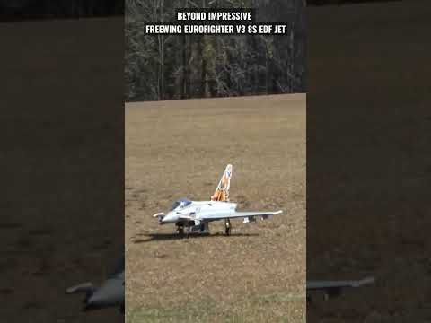 😵Unbelievable POWER & SPEED: Freewing Eurofighter Typhoon V3 90mm EDF Jet! #rc #rcplane #edf