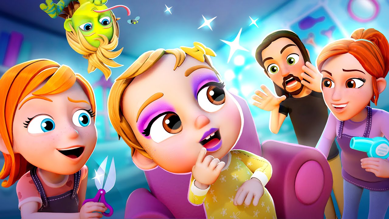 Navey, Niko & Dad Get Fun Makeovers at Adley's Salon ✨