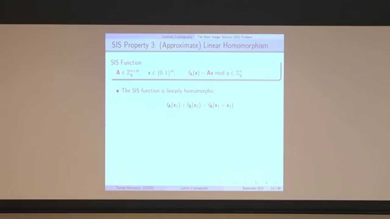 Daniele Micciancio Explores Lattice-Based Public-Key Cryptography 🔐