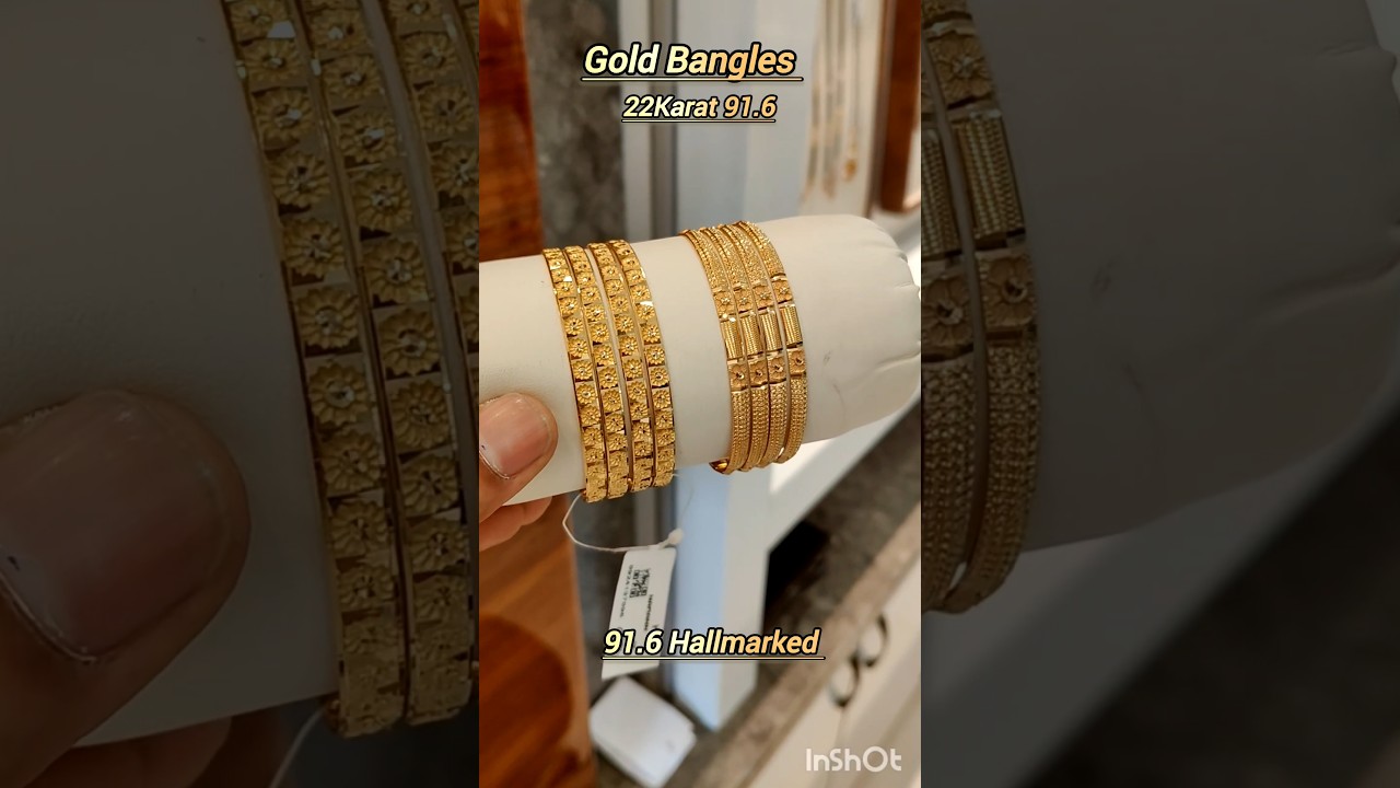 22K Hallmarked Gold Bangle Designs for Daily Wear