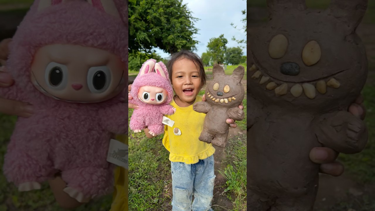 Create Labubu from Clay for Bushcraft 🌿