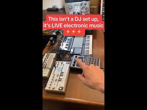 This isn’t a DJ set up, it’s LIVE electronic music ⚡️⚡️⚡️ #shorts