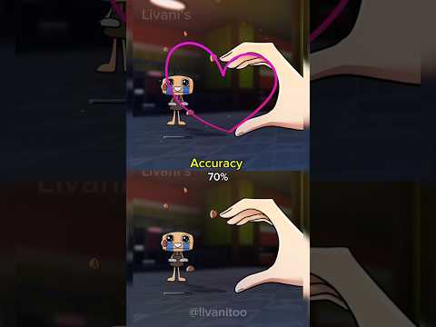 Finger Heart Accuracy DANDY'S WORLD🍭 #shorts