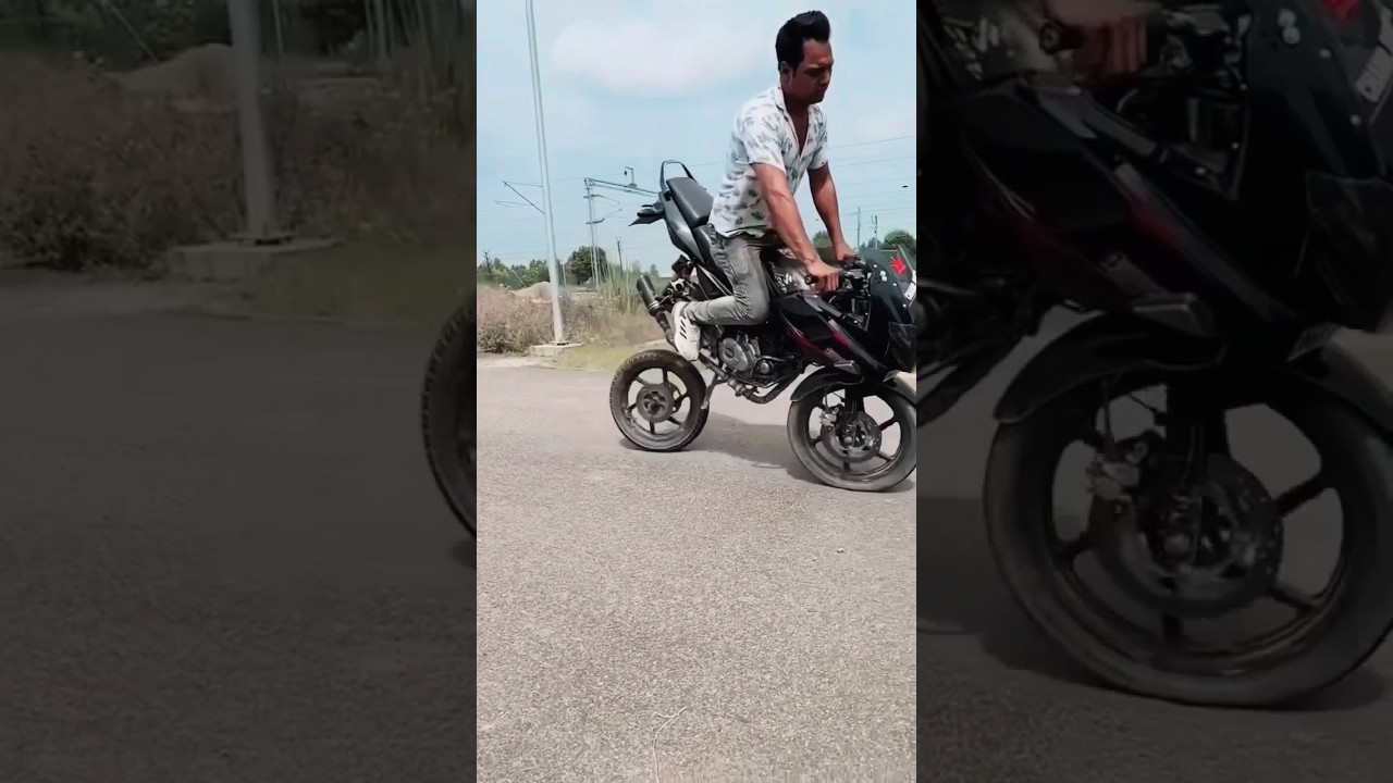 Pulsar 220 Wheelie Fail Accident 🚗