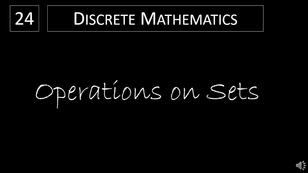 Discrete Math: Set Operations Explained 📚