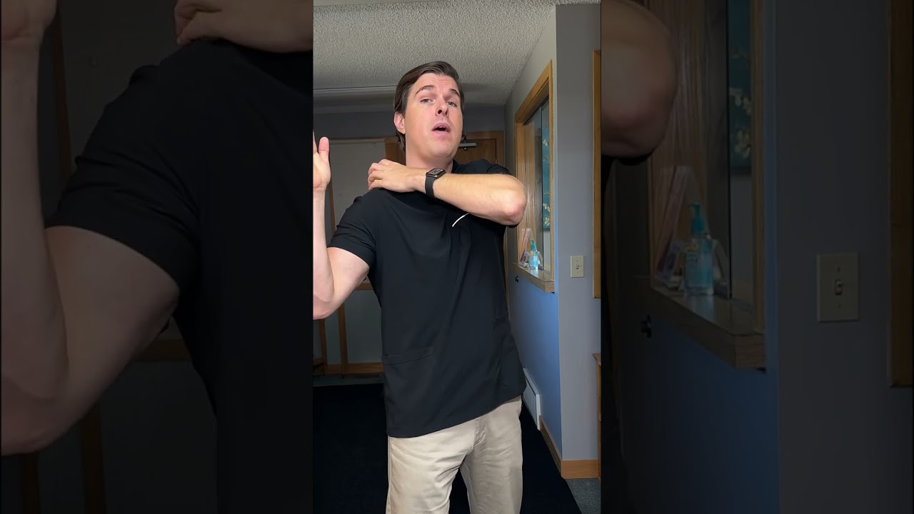 Quick Upper Shoulder Pain Relief Exercise #Shorts