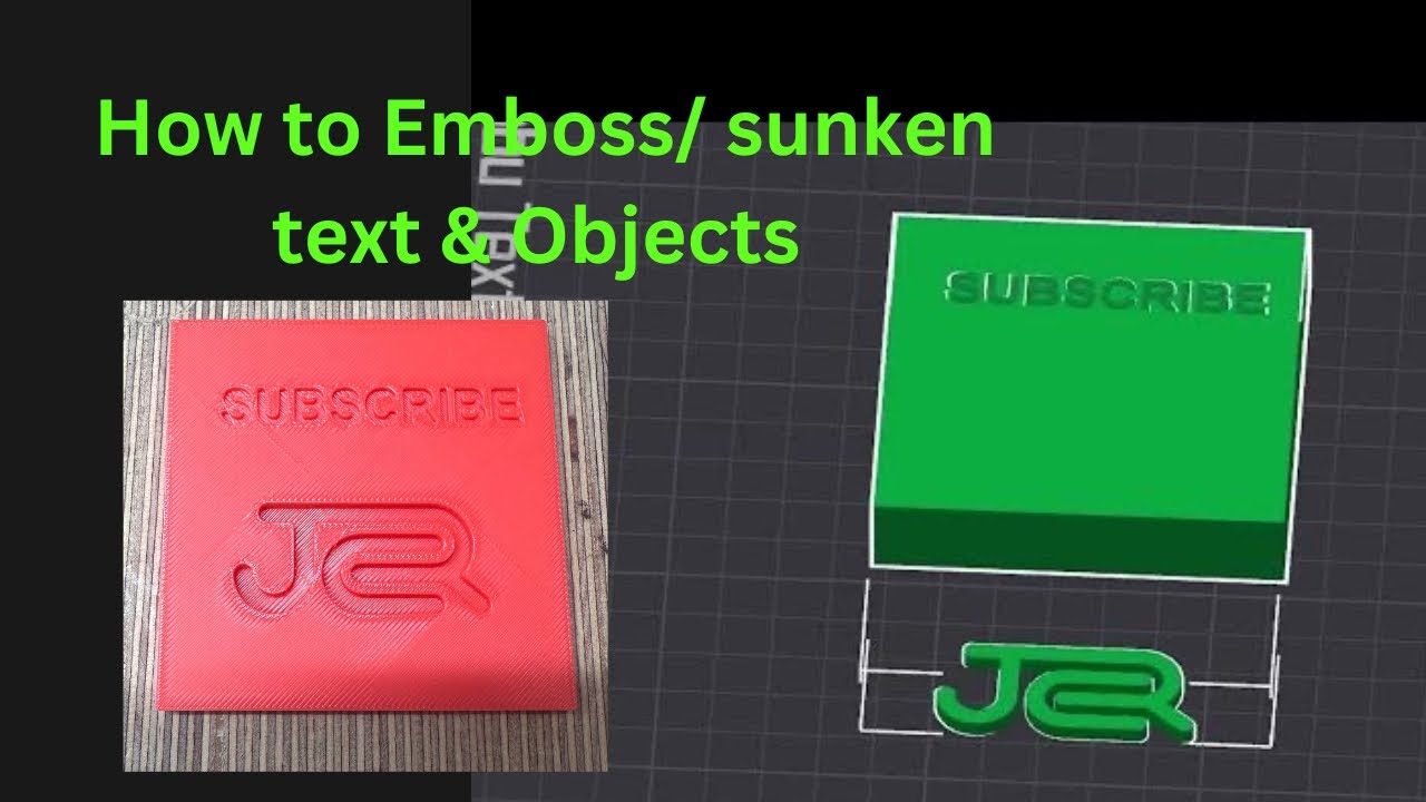 Guide to Embossing and Sunken Text and Objects in Bambu Studio